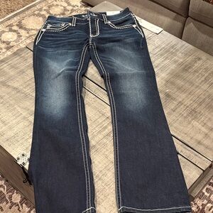 Miss Me Women's Dark Blue Straight Leg Jeans